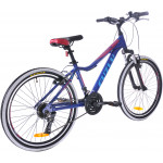 Detský bicykel 24" Fuzlu Team hliníkový modrá
